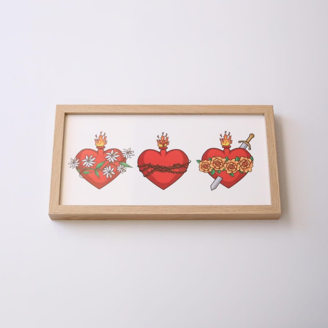 Sacred Hearts Print Portrait