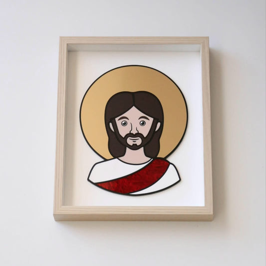Jesus Acrylic Portrait