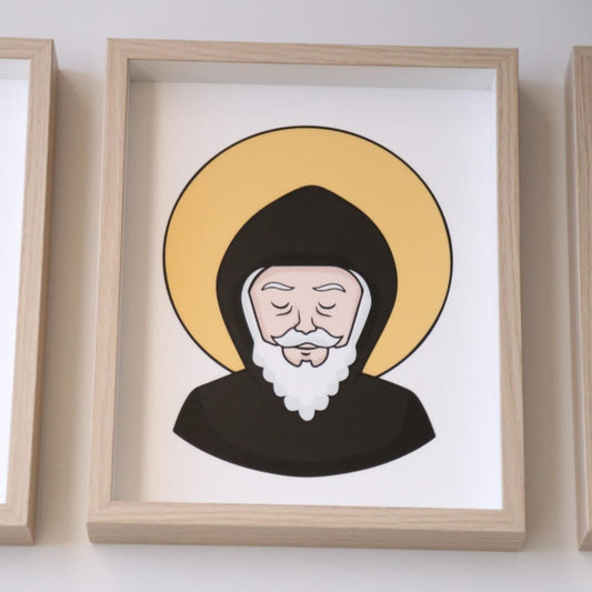 Saint Charbel Print Portrait